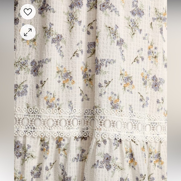 Lulus boho Fond of Frolicking White Floral Print Seersucker Maxi Dress - Picture 4 of 9